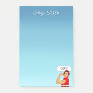 Stijlvolle Vintage Vrouw Dingen Om Te Doen Post-it Post-it® Notes