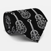 Stijlvolle viool patroon klassiek stropdas (Opgerold)