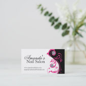 Stijlvolle Visitekaartjes van Nail Salon (Staand voorkant)