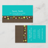 Stijlvolle visitekaartjes voor kinderopvang (Voorkant / Achterkant)