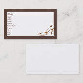 Stijlvolle visitekaartjes voor vrouwelijke Mode (Voorkant / Achterkant)