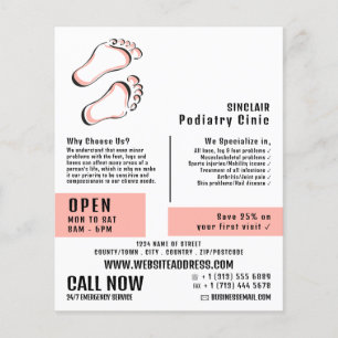 Stijlvolle voetafdrukken, Podiatry Clinic, Podiatr Flyer