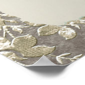 Stijlvolle  voetbruiloft Welkom Poster (Hoek)