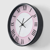 Stijlvolle wandklok – Roze (Hoek)