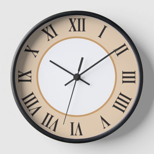 Stijlvolle wandklok – Sinaasappel (Voorkant)