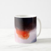 Stijlvolle Waterverf Abstracte hand geschilderd Koffiemok (Voorkant rechts)