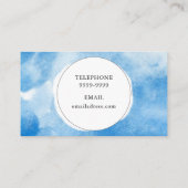 Stijlvolle Waterverf Visitekaartjes (Achterkant)