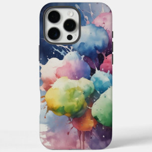Stijlvolle Waterverf - Voeg een vleugje kleur toe iPhone 16 Pro Max Hoesje