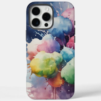 Stijlvolle Waterverf - Voeg een vleugje kleur toe iPhone 16 Pro Max Hoesje