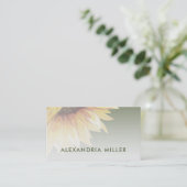 Stijlvolle Waterverf Zonnebloem Visitekaartje (Staand voorkant)