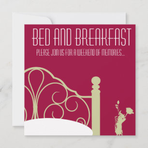 Stijlvolle Weekend Bed & Breakfast Uitnodiging