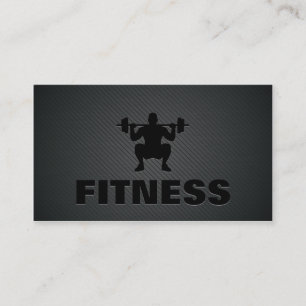 Stijlvolle Weightlifters Black Metal Twill Fitness Visitekaartje