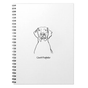 Stijlvolle Weimaraner: Jouw tekst, uw stijl Notitieboek