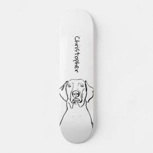 Stijlvolle Weimaraner: Jouw tekst, uw stijl Skateboard