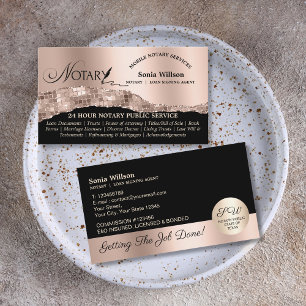 Stijlvolle wet voor mobiele notaris en leningteken visitekaartje