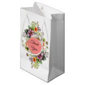 Stijlvolle Wildbloemen Vrijgezellenfeest Favor Klein Cadeauzakje (Voorkant Gekanteld)