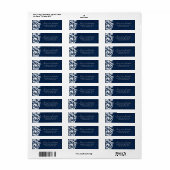 Stijlvolle Winter bruiloft RSVP Adresetiketten Etiket (Full Sheet)