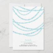 Stijlvolle winter met gloed bruiloft 2in1 Uitnodig Kaart (Achterkant)