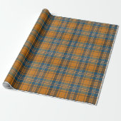 Stijlvolle Winter Plaid Tartan Cadeaupapier (Uitgerold)