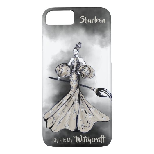 Stijlvolle Witch Illustratie Case-Mate iPhone Case (Achterkant)
