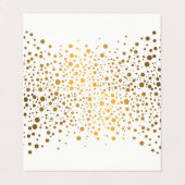 Stijlvolle witte en gouden Confetti | Kaarten plaa (Buitenkant ongevouwen)