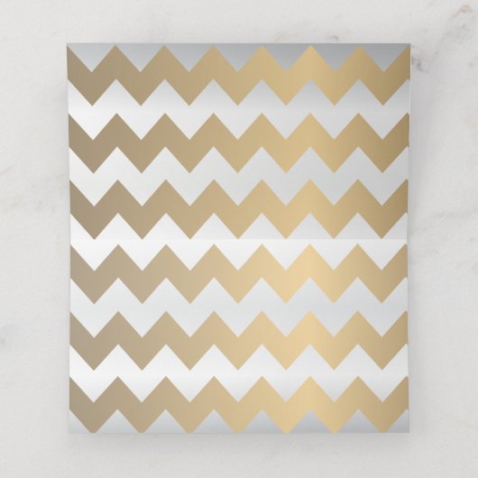 Stijlvolle witte en goudsneeuwvlokken (Binnenkant ongevouwen)