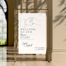 Stijlvolle witte minimalistische bruiloft welkom