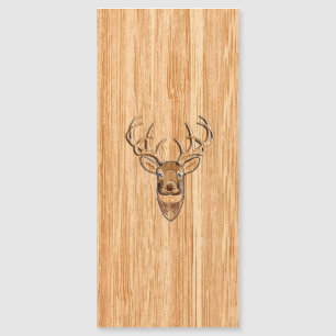 Stijlvolle witte staart Der Head Light Wood Graan