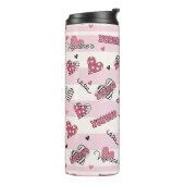 Stijlvolle XOXO-Valentijnsdag gevarieerd Thermosbeker (Gedraaid links)