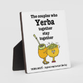 Stijlvolle YERBA MATE Koppels Fotoplaat (Voorkant)
