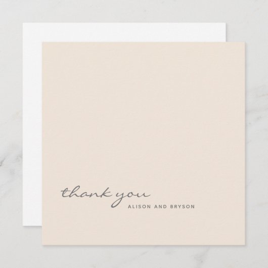 Stijlvolle, zachte, zachte kleur dankzij uw kaart (Voorkant / Achterkant)