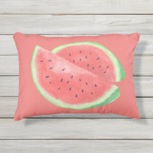 Stijlvolle Zalm Watermeloen Outdoor Accent Kussen