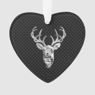 Stijlvolle zilver-speler op de afdruk van koolstof ornament