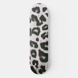 Stijlvolle Zwart-Wit Dierprint Skateboard