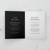 Stijlvolle zwart-wit moderne bruiloft (Binnen)