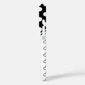 Stijlvolle zwart-witte stippen en harten Case-Mate iPhone case (Achterkant / Links)