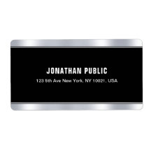 Stijlvolle zwart zilver elegante Sjabloon verzendi