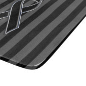 Stijlvolle zwarte lintgevoeligheid verticale strep snijplank (Hoek)