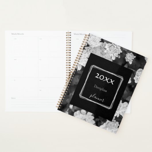 Stijlvolle zwarte witte planner (Display)