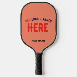STIJLVOOL MODERN AANGEPAST KORAALORANJE GECERTIFIC PICKLEBALL PADDLE