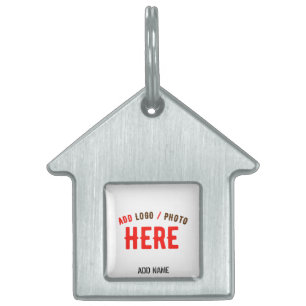 STIJLVOOL MODERN AANPASBAAR WIT GECERTIFICEERD GEM HUISDIEREN NAAMPLAATJE