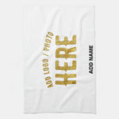 STIJLVOOL MODERN AANPASBAAR WIT GECERTIFICEERD GEM THEEDOEK (Verticaal)