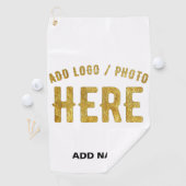 STIJLVOOL MODERN AANPASBAAR WIT GECERTIFICEERD MER GOLFHANDDOEK (Insitu)