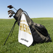 STIJLVOOL MODERN AANPASBAAR WIT GECERTIFICEERD MER GOLFHANDDOEK (Groen)