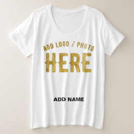 STIJLVOOL MODERN AANPASBAAR WIT GECERTIFICEERD MER GROTE MAAT T-SHIRT