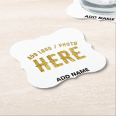 STIJLVOOL MODERN AANPASBAAR WIT GECERTIFICEERD MER KARTONNEN ONDERZETTERS (Gekanteld)