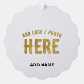 STIJLVOOL MODERN AANPASBAAR WIT GECERTIFICEERD MER ORNAMENT KAART (Voorkant)