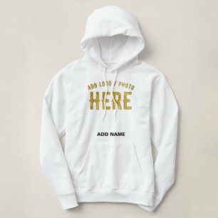 STIJLVOOL MODERN AANPASBAAR WIT GECONTROLEERD MERK HOODIE