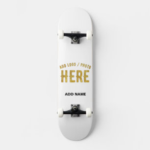 STIJLVOOL MODERN AANPASBAAR WIT GEVEREIFICEERD GEM SKATEBOARD