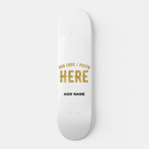 STIJLVOOL MODERN AANPASBAAR WIT GEVEREIFICEERD GEM SKATEBOARD